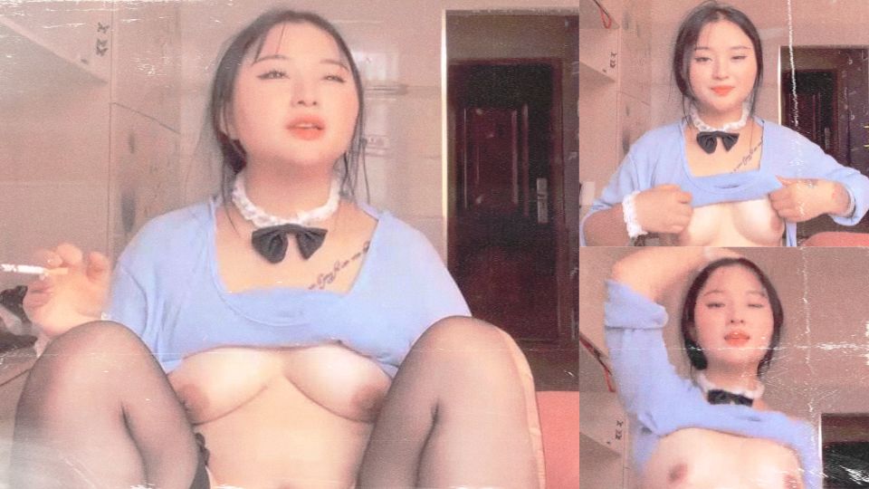 雪白奶子的骚货，肥美屁股弹性十足，自慰出白浆 (1)